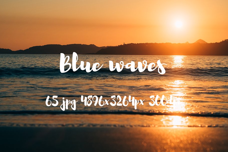 湖光山色高清照片素材 Blue waves photo pack插图(14)