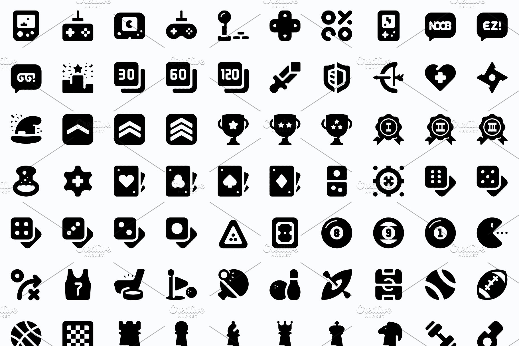 2200枚圆形实心图标 Roundies 2200 Solid Icons插图(14)