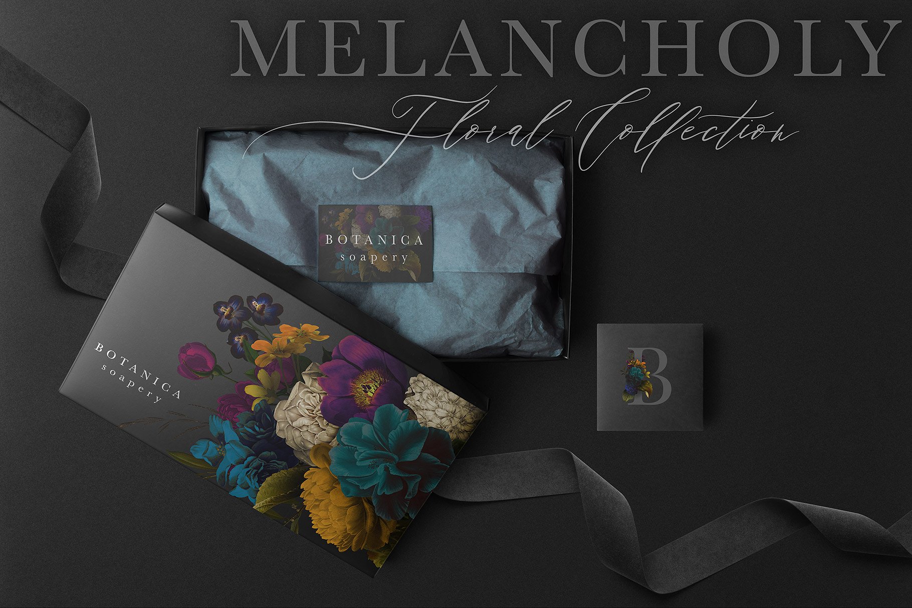 忧郁格调花卉插画合集 Melancholy Floral Collection插图(6)