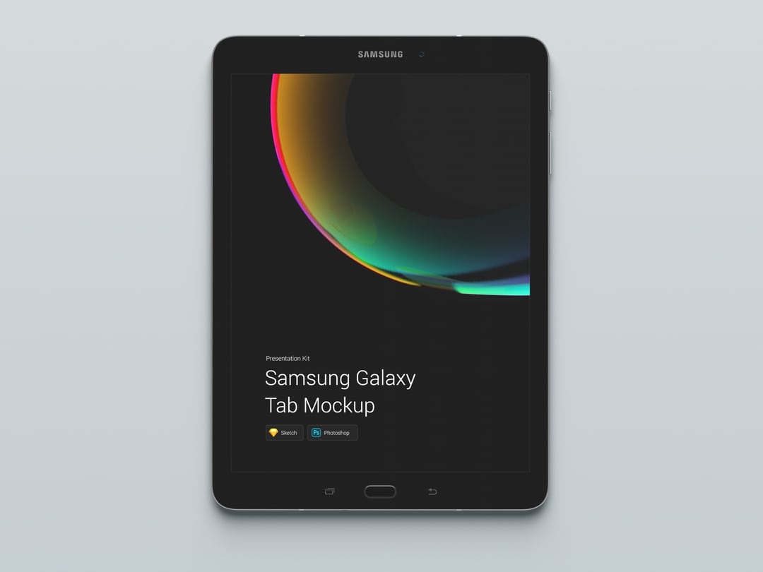 超级主流桌面&移动设备样机系列：Samsung Galaxy Tab  三星智能平板样机 [兼容PS,Sketch;共3.77GB]插图