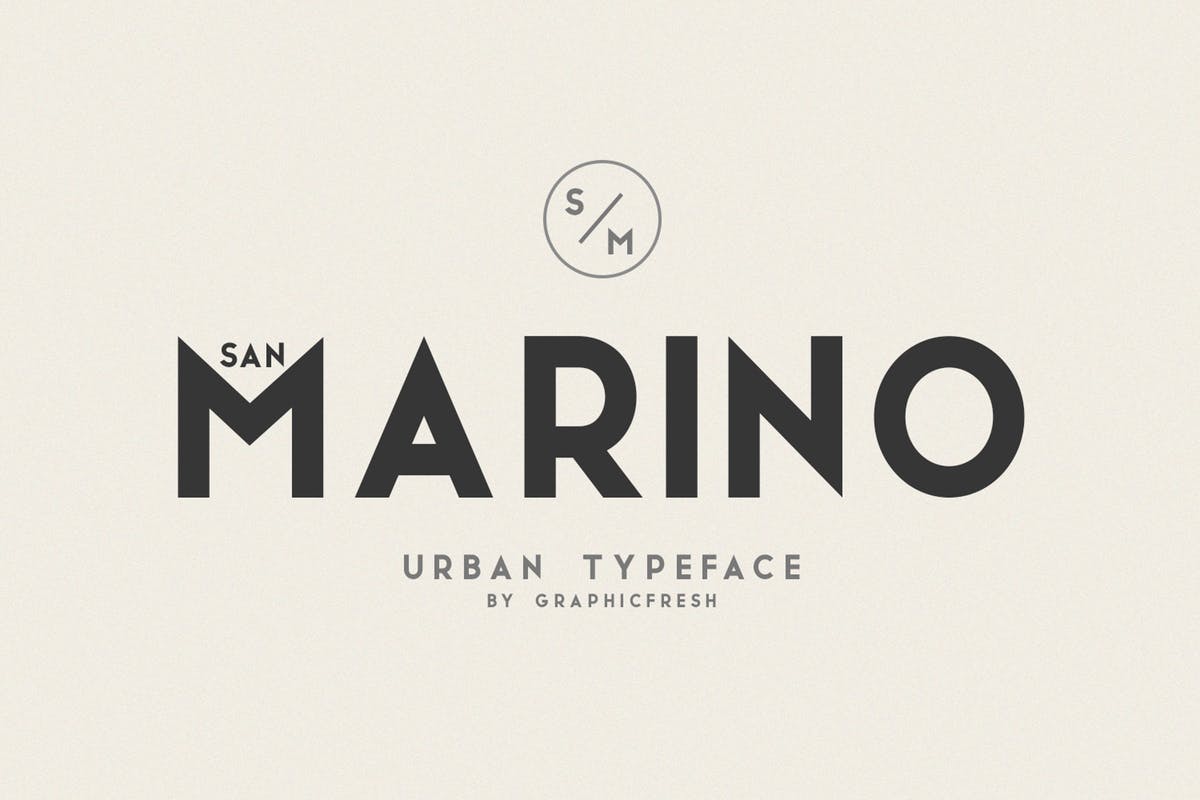 现代，时尚和优雅无衬线英文字体 San Marino // Four Font Files插图