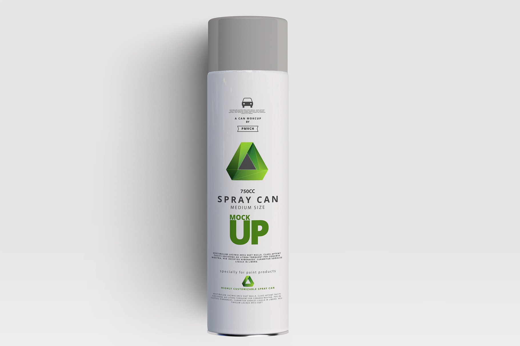 大尺寸的喷雾罐展示样机 Spray Can Mockup – Large Size [psd]插图(3)