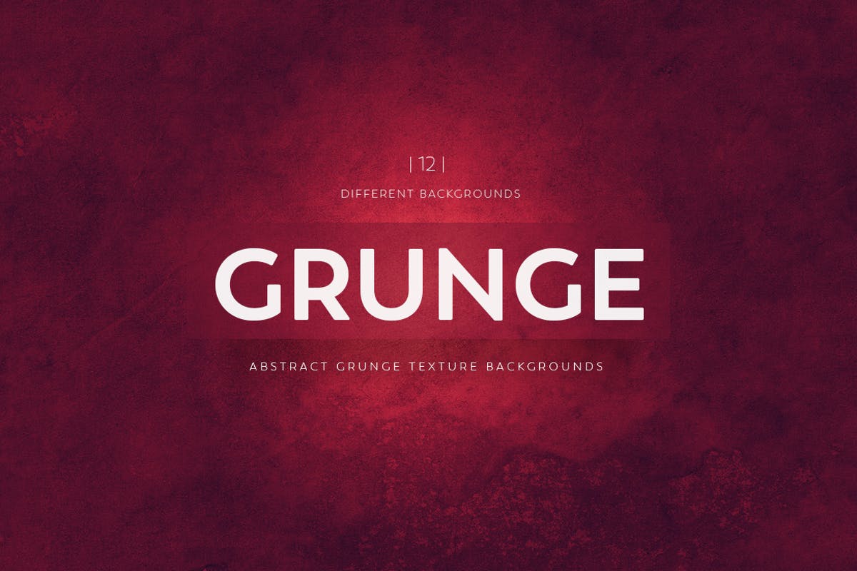 抽象酒红色Grunge肮脏纹理背景 Abstract Grunge Texture Backgrounds插图