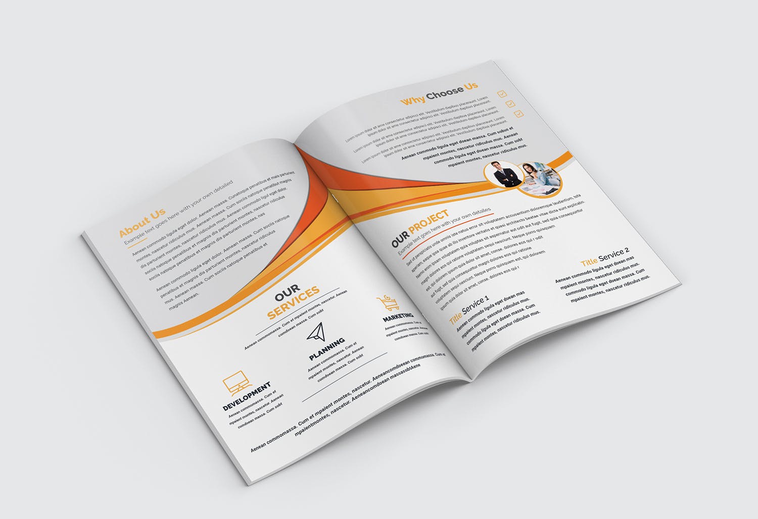 企业宣传画册/企业项目推介书设计模板 Bifold Brochure插图(11)