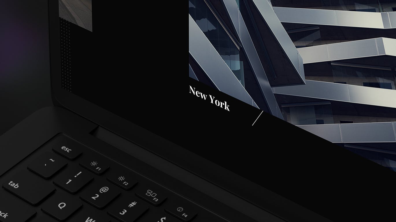 黑色超级笔记本屏幕预览样机模板 Black Laptop Mockup插图(5)