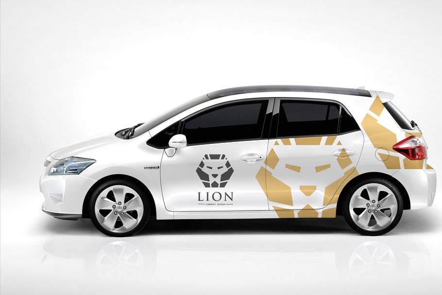 狮子图形Logo模板 Lion Logo插图(1)