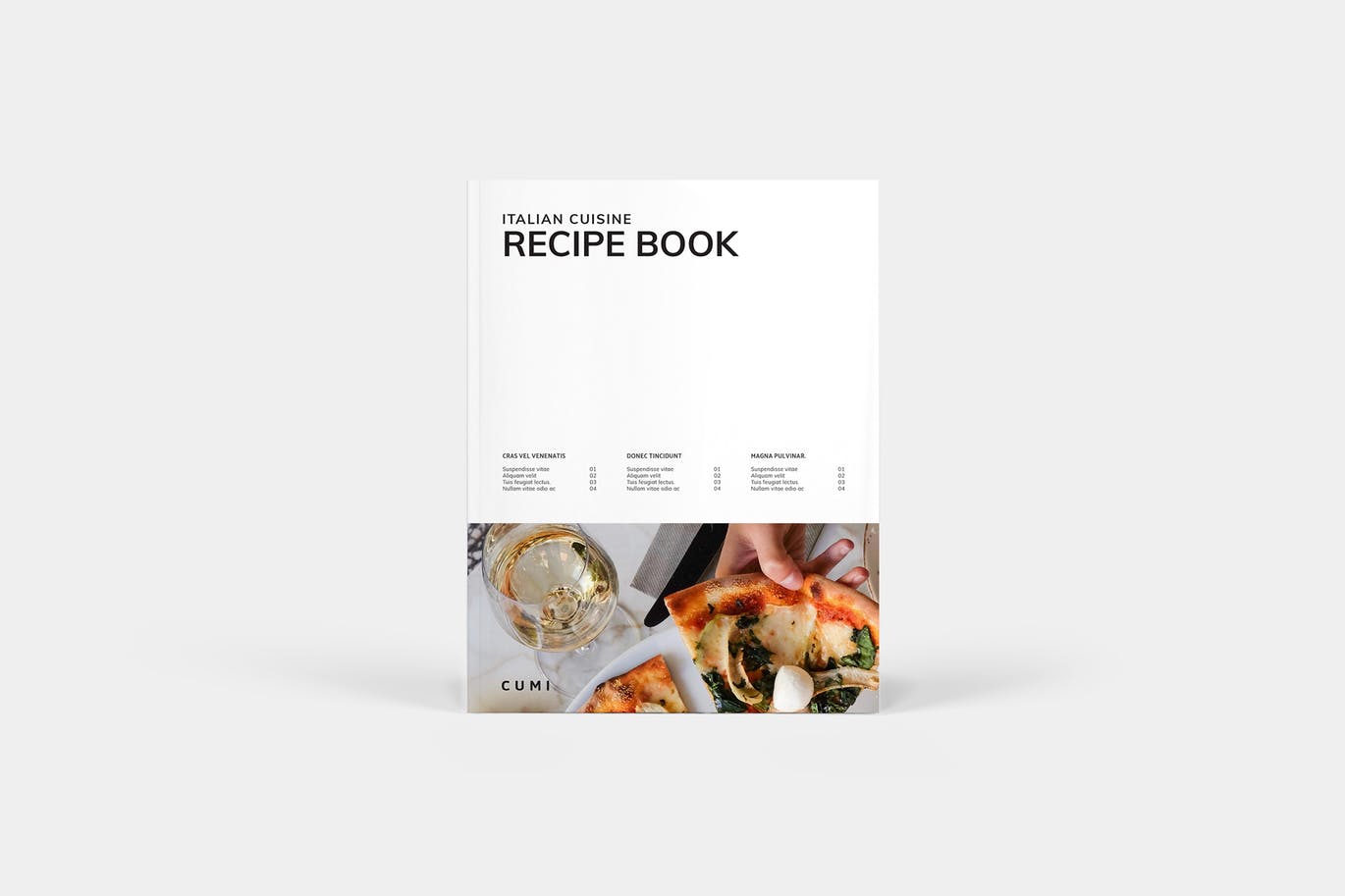 菜谱菜单图书/美食杂志版式设计模板 Cookbook插图