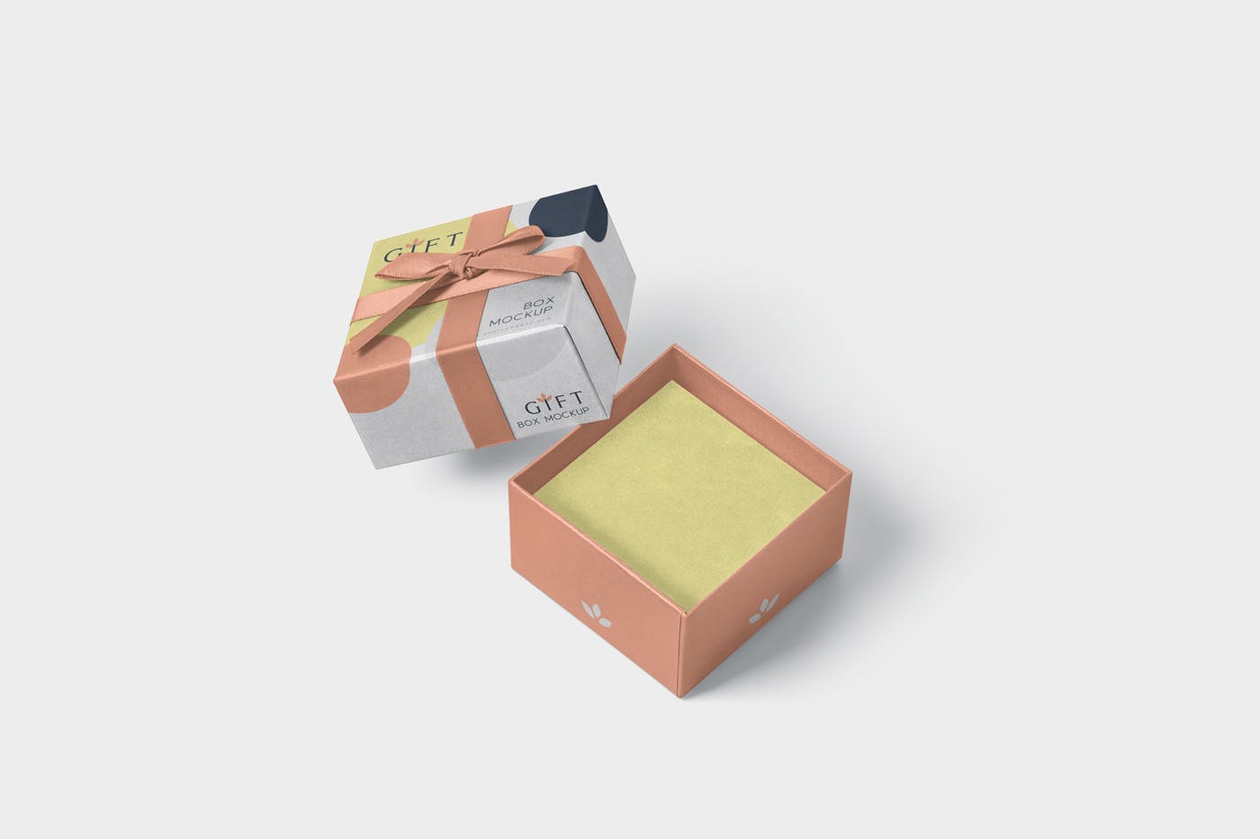 高档礼品包装盒外观设计样机模板 Gift Box Mockups插图(2)