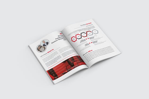 企业画册策划方案设计模板 Bifold Brochure插图2