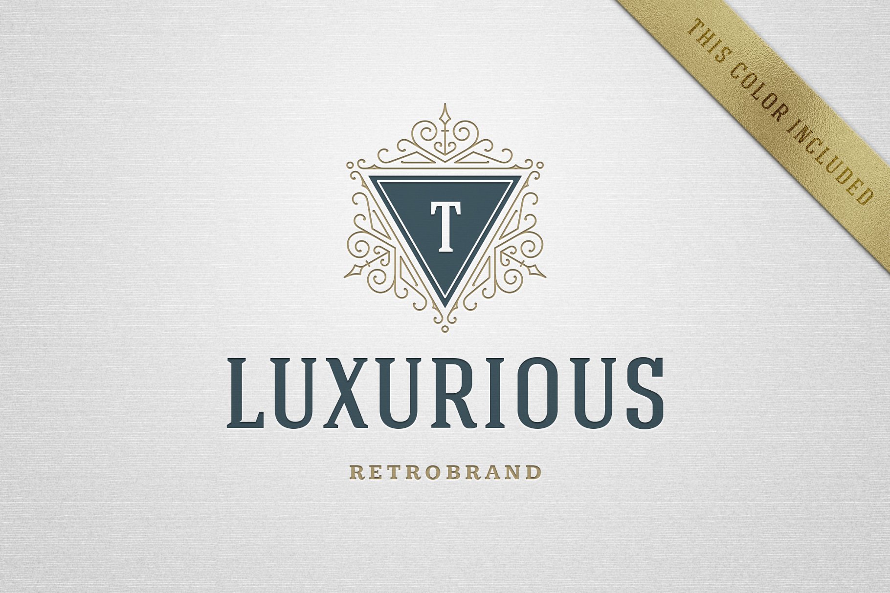 华丽复古感金箔奢侈品牌logo设计 Luxury ornament logo插图(3)