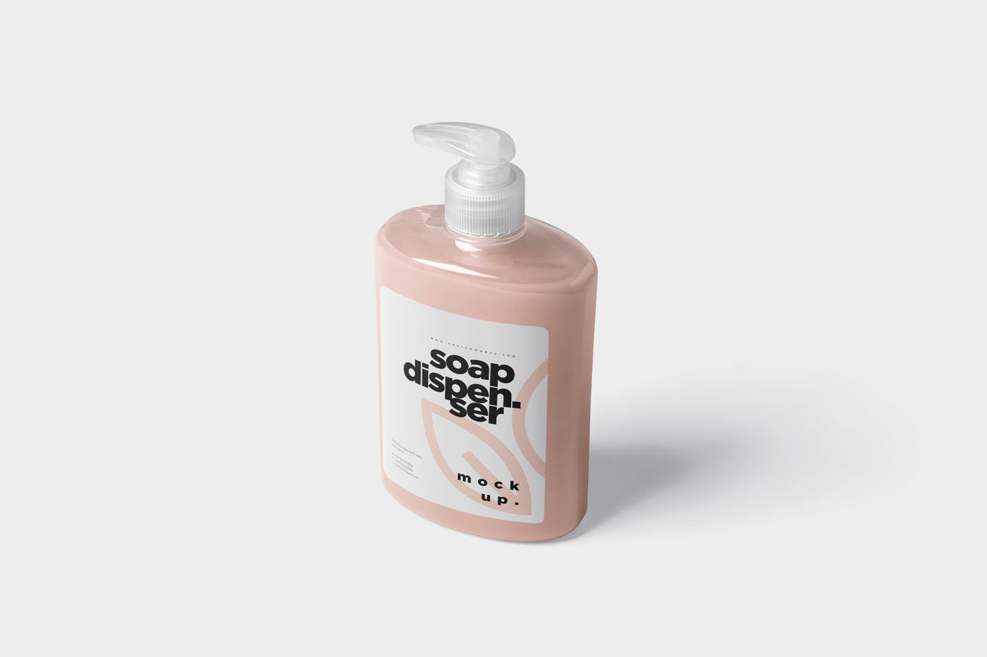 洗发水/沐浴露按压式瓶子外观设计图样机模板 Soap Dispenser Mockup Rectangle Shape插图(5)