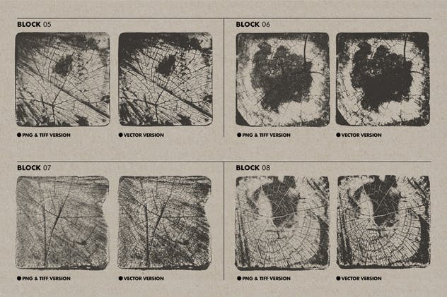 20种横切面木质纹理素材合集 Wooden Block Textures插图2