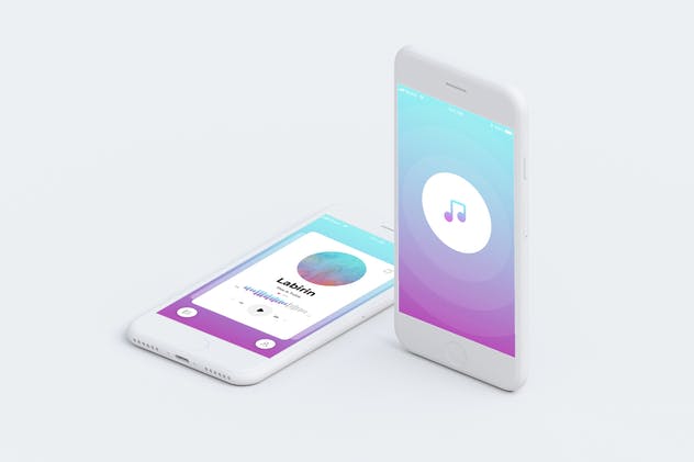 在线音乐播放器APP应用程序用户界面UI套件 One – Music Mobile App Ui Kit插图(3)