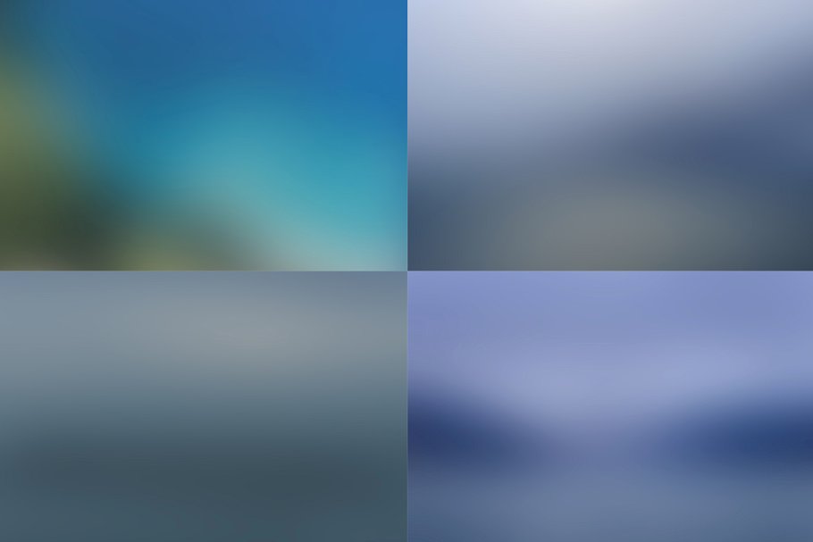 蓝色阴影模糊背景素材 Blurred Backgrounds – Shades of Blue插图(5)