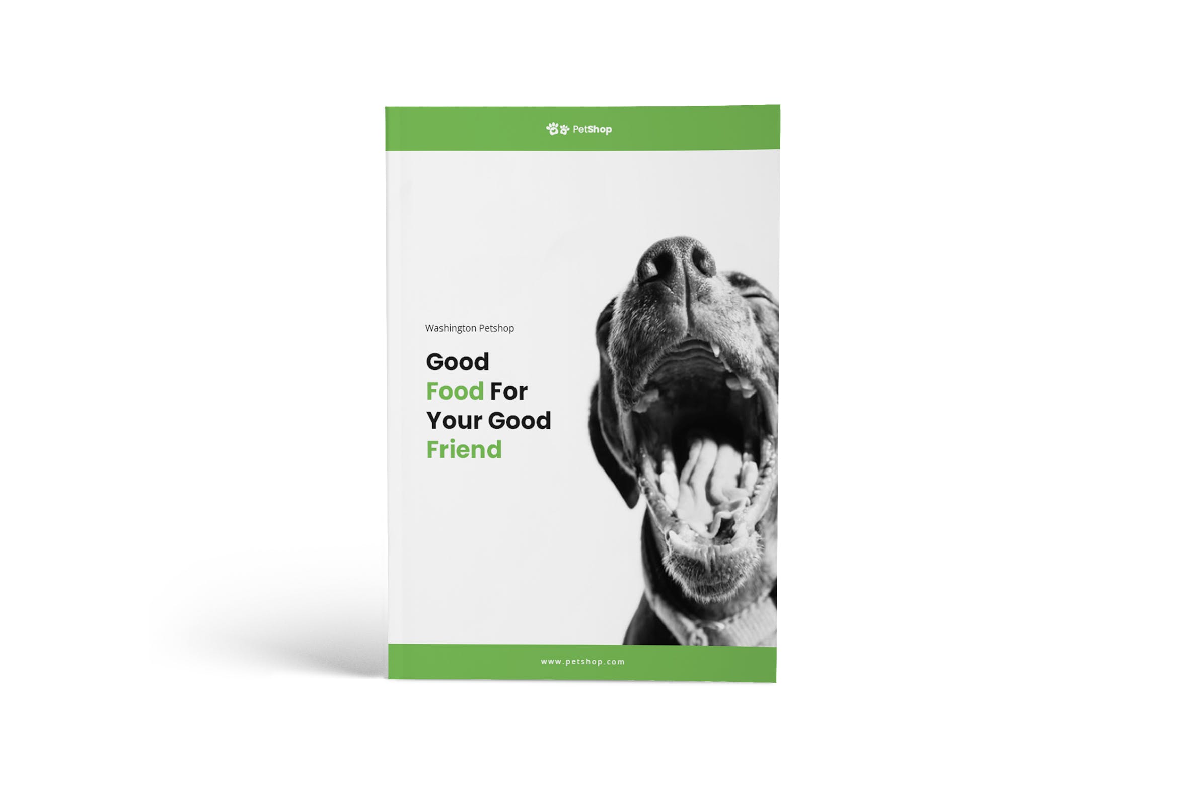 A4纸尺寸宠物医院/宠物店简介画册设计模板 Pet Shop A4 Brochure Template插图