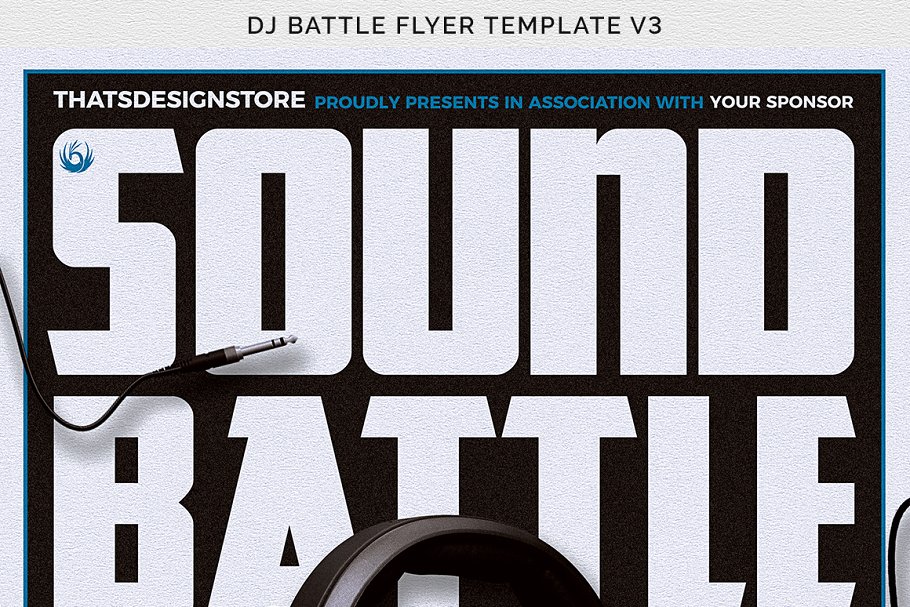 DJ音乐节活动宣传海报PSD模板V3 DJ Battle Flyer PSD V3插图(11)