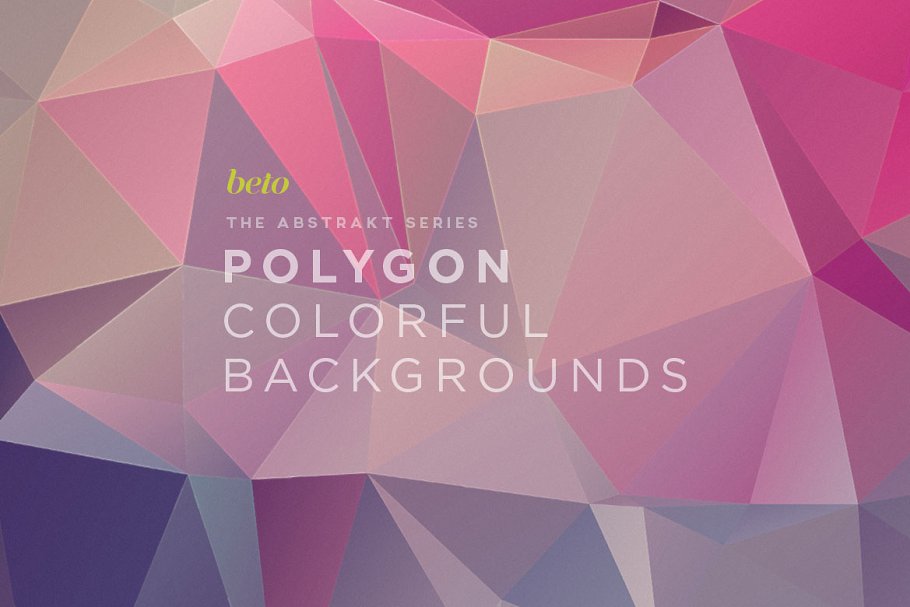 多边形抽象渐变背景素材 Polygon Abstract Backgrounds插图(1)
