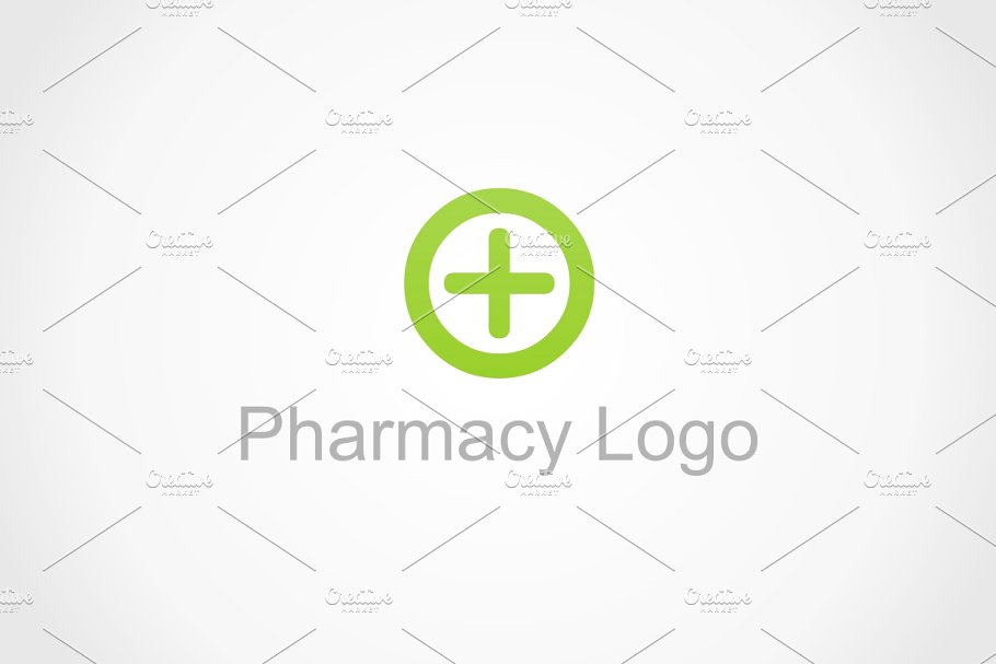 简约的药店/诊所Logo模板插图