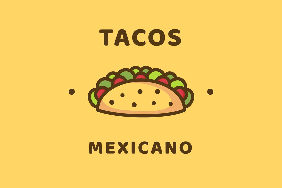 墨西哥玉米饼品牌Logo徽标模板 Tacos Logo Template插图