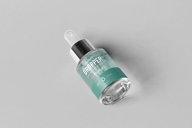 化妆品玻璃滴管样机模板3 Dropper Bottle Mock-up 3插图(5)