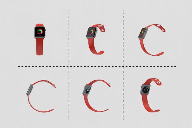 智能Apple手表设备展示样机 Apple Watch Kit Mockup插图(5)