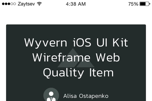产品演示电商APP应用线框图UI套件 Wyvern iOS Wireframe UI Kit插图(12)
