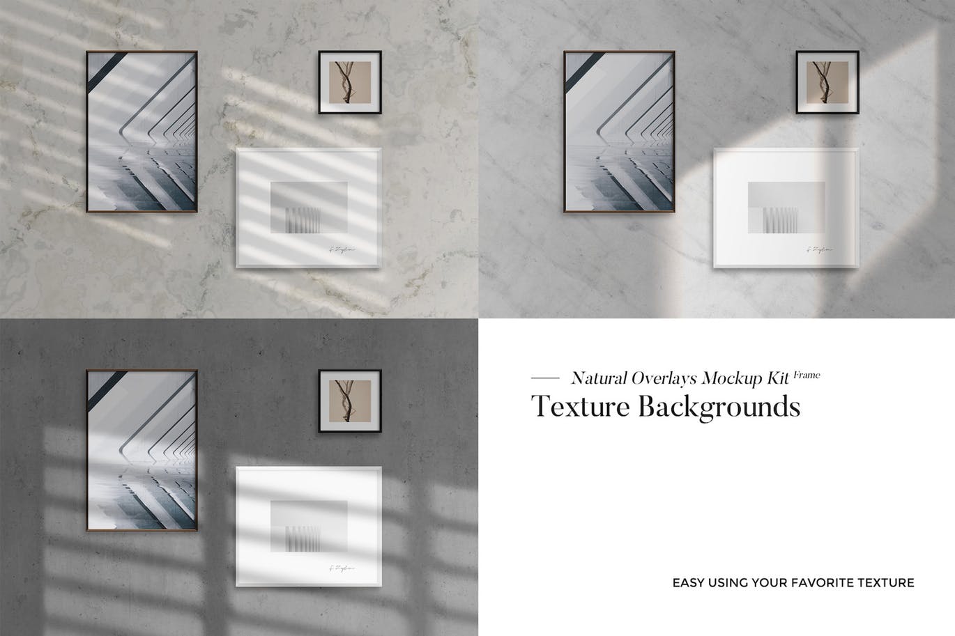 超级相框画框样机套装 Frame Natural Overlays Mockup Kit插图(4)