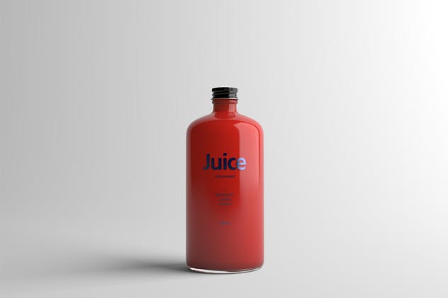 果汁玻璃瓶外观设计样机模板 Juice Bottle Packaging Mock-Up插图(7)