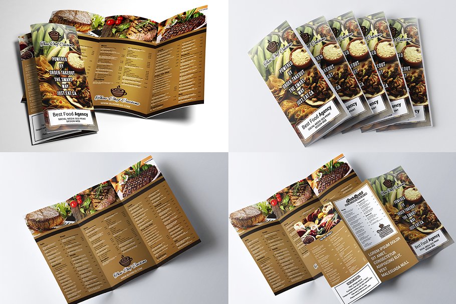 40款西式饮食菜单传单模板合集 Restaurant Menu Bundle插图11