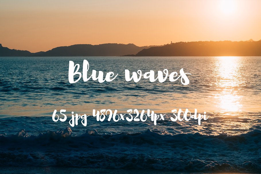 湖光山色高清照片素材 Blue waves photo pack插图35