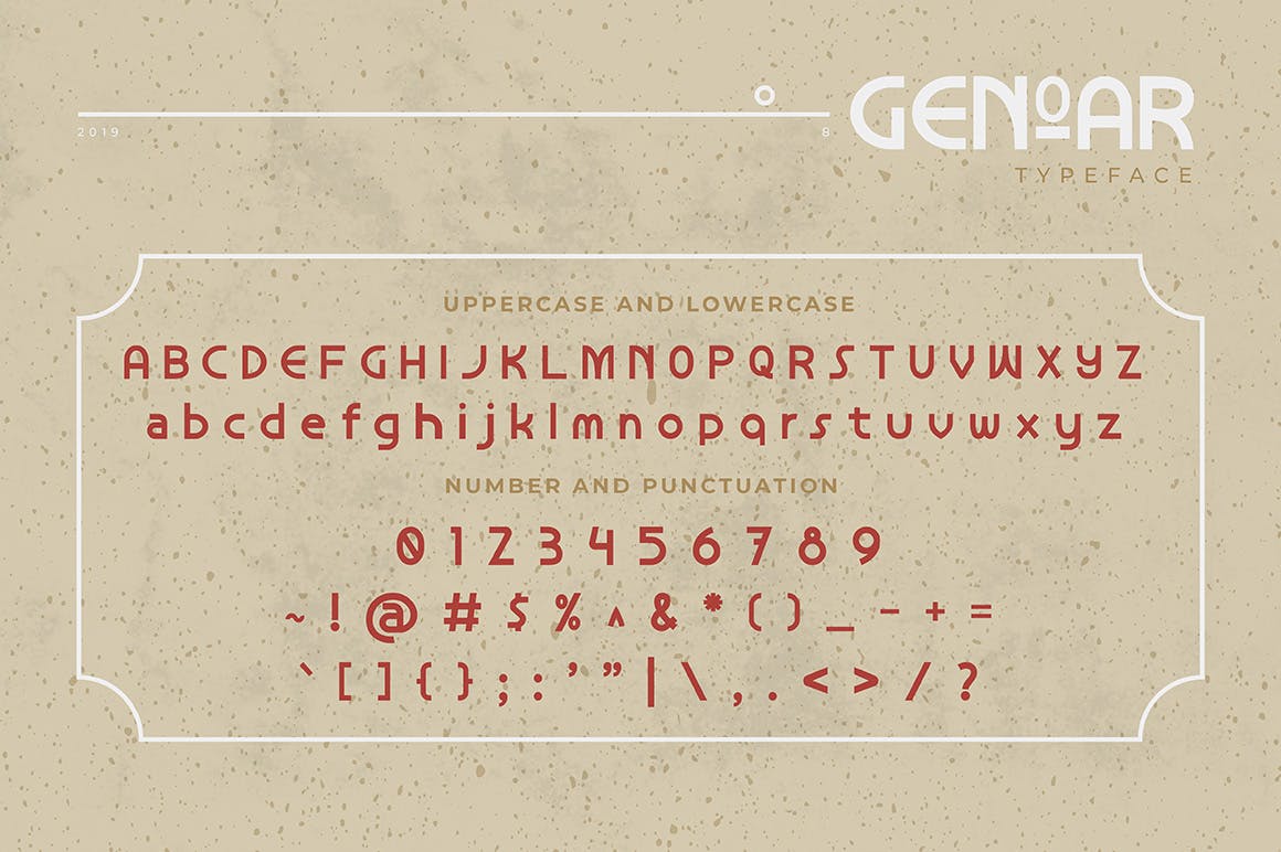 现代未来主义/当代艺术混合风格英文无衬线字体 Genoar Typeface插图2