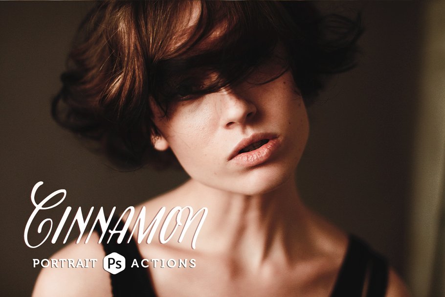 时尚大片人像照片后期处理效果PS动作 Cinnamon Portrait Photoshop Actions插图(6)