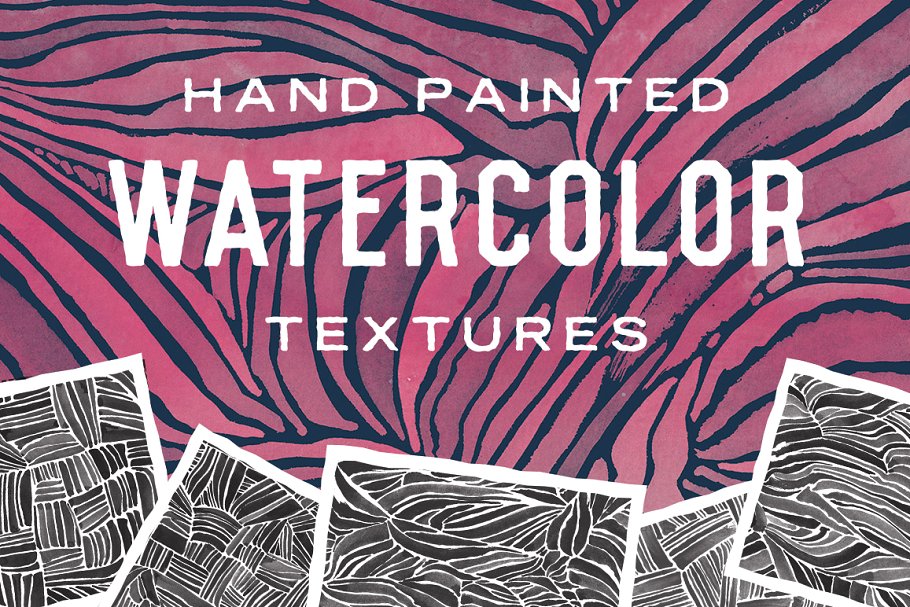 手绘水彩图案纹理合集 Hand Painted Watercolor Textures插图