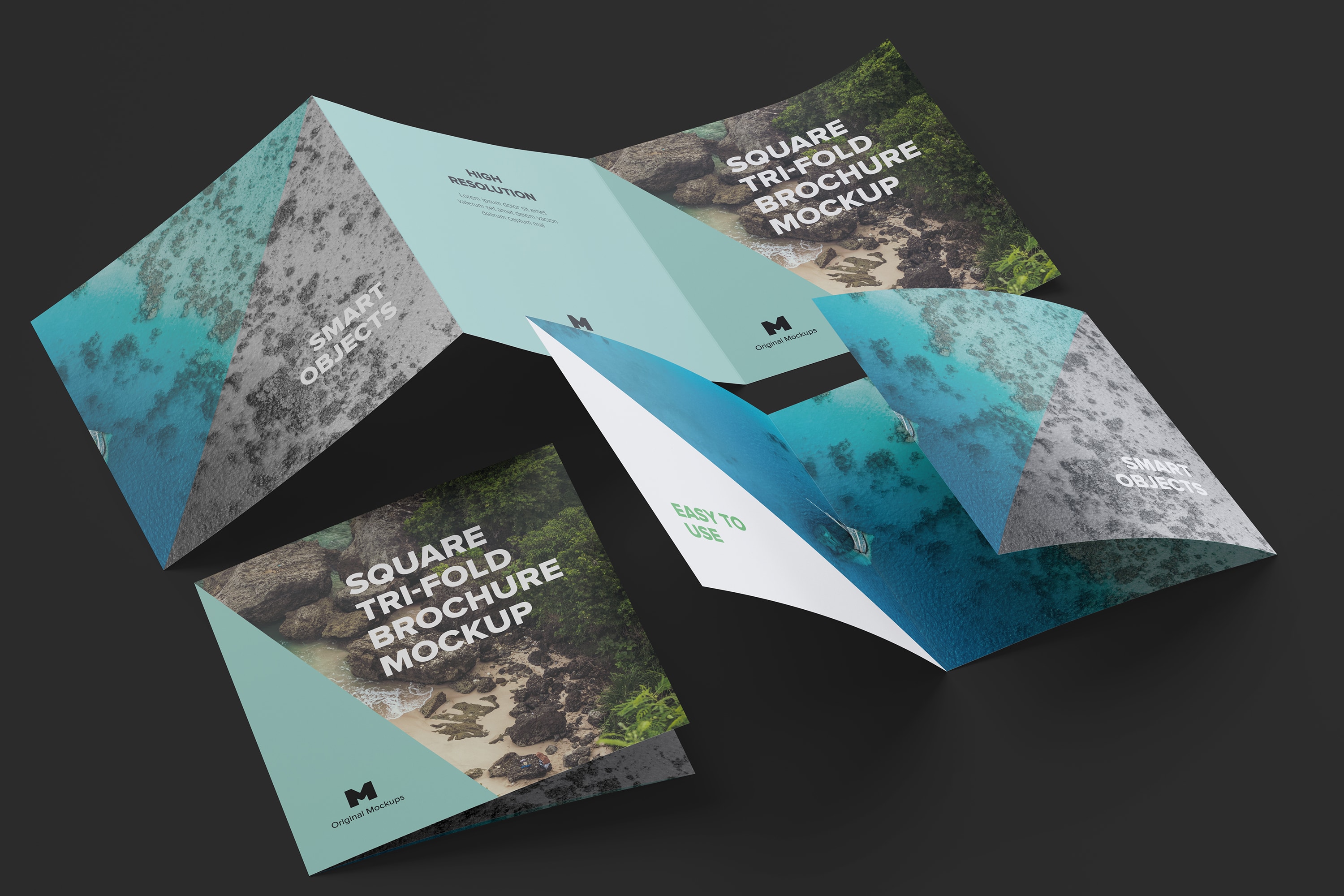 方形三折版式设计小册子&传单样机06 Square Tri-Fold Brochure Mockup 06插图2 方形三折版式设计小册子&传单样机06 Square Tri-Fold Brochure Mockup 06插图2