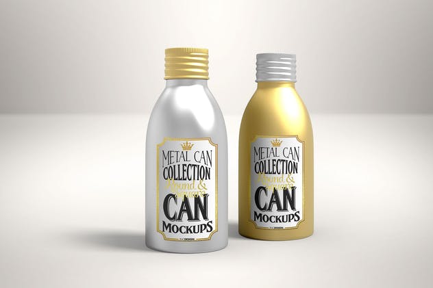 金属盒子瓶罐包装样机v2 Vol. 2 Metal Can Mockup Collection插图(8)