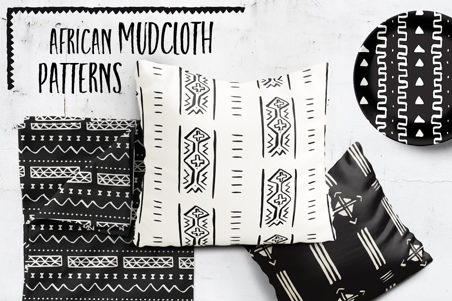 非洲部落文化手绘图案花纹素材 African Mudcloth Handdrawn Patterns插图