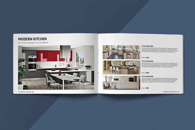 现代简约设计风格横板产品目录设计模板 Modern Catalogue Template插图8
