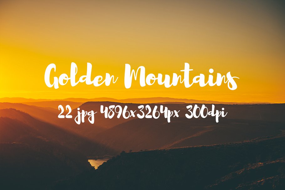 高清落日余晖山脉图片合集 Golden Mountains photo pack插图(4)