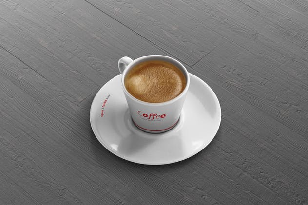 高品质的咖啡马克杯样机展示模板 Coffee Cup Mockup – Cone Shape插图(8)