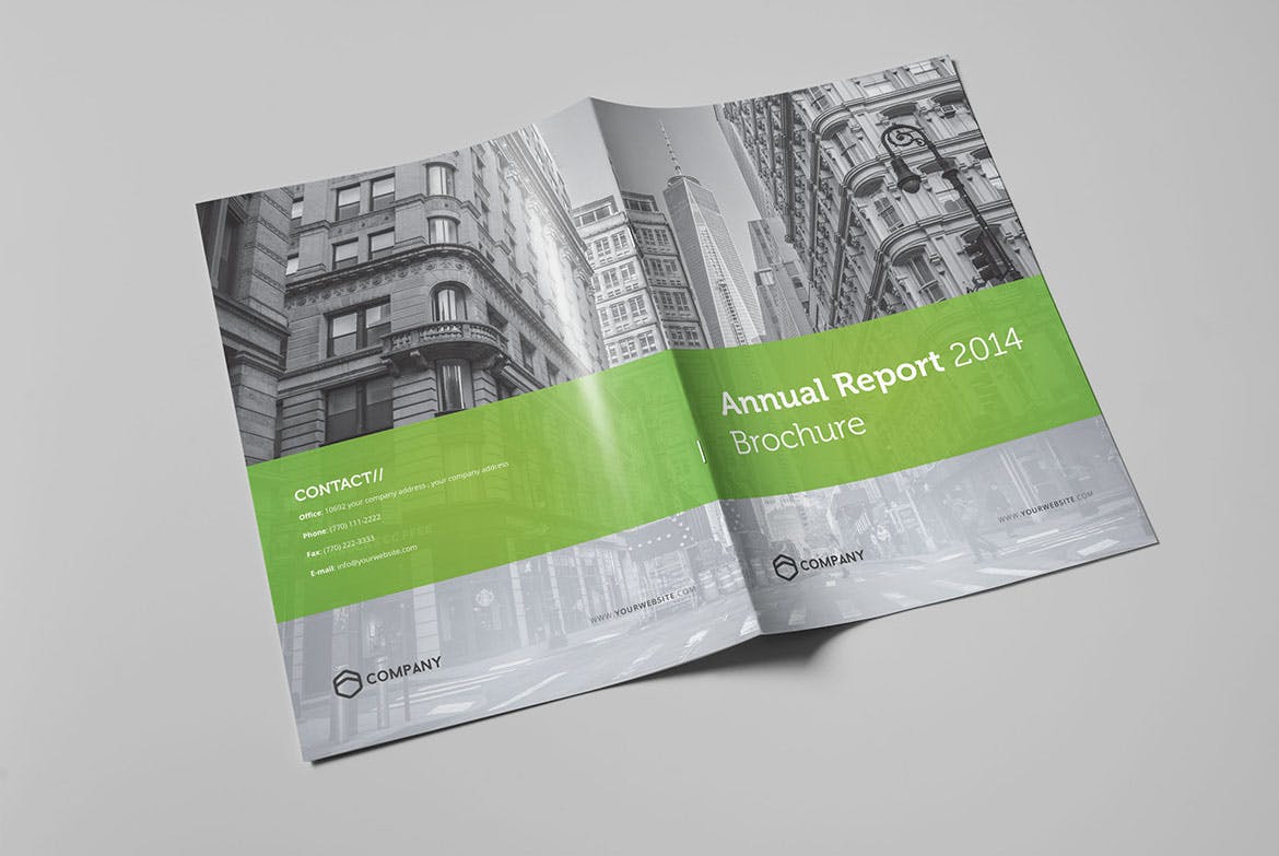 公司企业年度报告设计INDD模板素材 Annual Report 2014 Brochure插图10