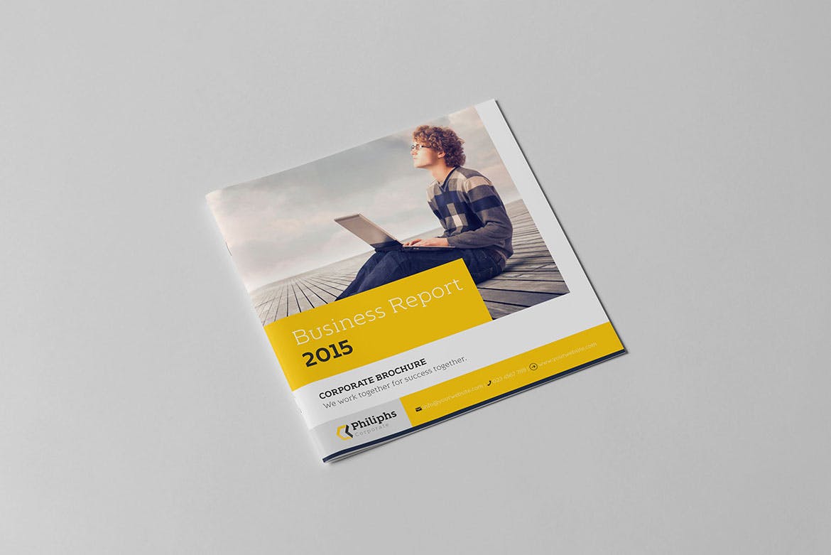 企业年度商业分析报告设计模板 Square Business Report插图1