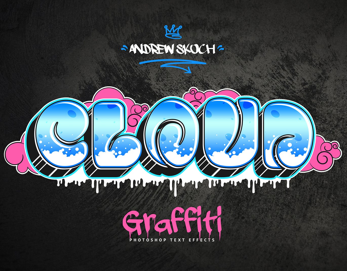 街头涂鸦文字效果PSD分层模板v3 Graffiti Text Effects Vol.3插图3