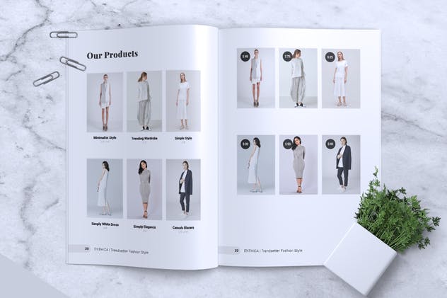 极简主义时尚潮流杂志INDD模板 ENTHICA Fashion Magazine插图12