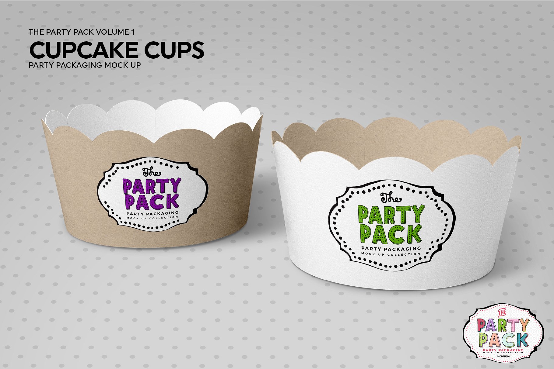 纸杯蛋糕包装展示模型 Cupcake Cups Packaging Mockup [psd]插图(2)