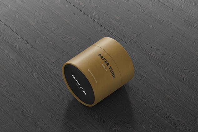 茶叶/咖啡小纸筒包装设计样机模板 Paper Tube Packaging Mock-Up – Small插图(3)