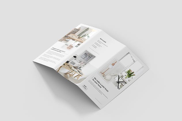 建筑策划工作室三折页宣传单设计模板 Brochure – Architectural Studio Tri-Fold插图2
