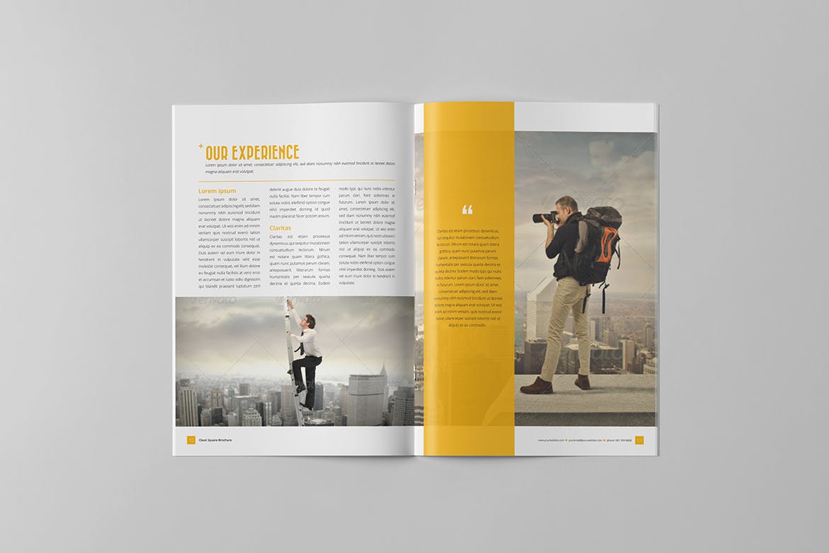 经典通用企业简介宣传画册设计模板 Business Brochure插图6