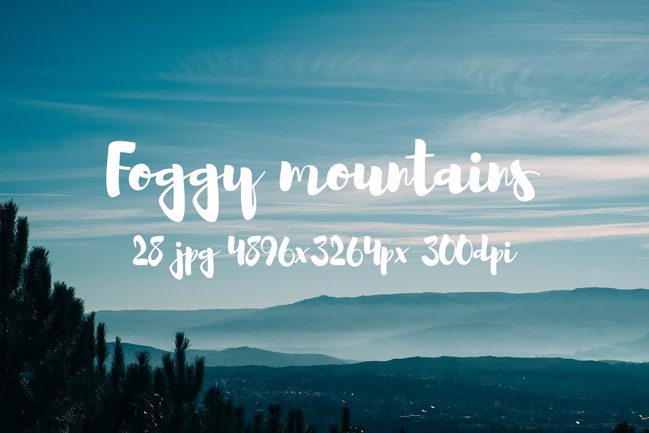 云雾缭绕山谷高清摄影素材合集 Foggy Mountains photo pack插图(15)