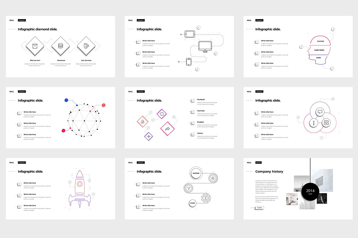 MINI Powerpoint Template 完美介绍自己或公司的PPT模板下载[ppt,pptx]插图(8)