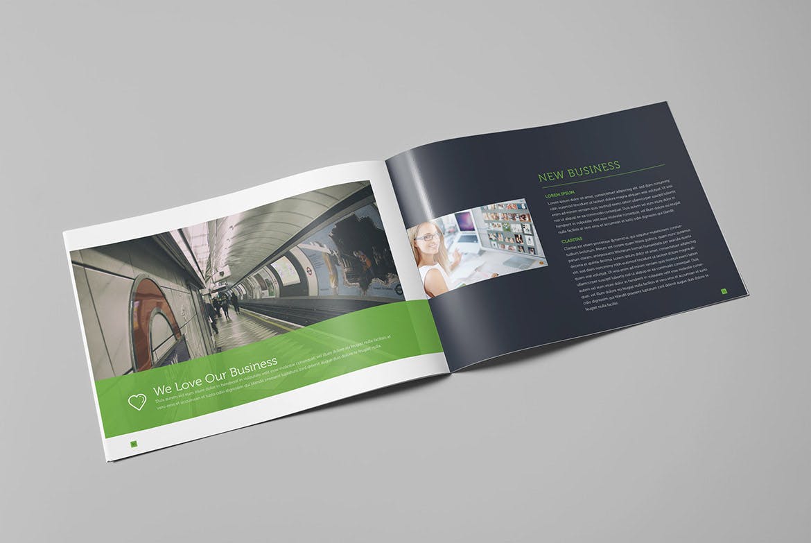 大型上市公司宣传画册设计模板 Corporate Business Landscape Brochure插图5